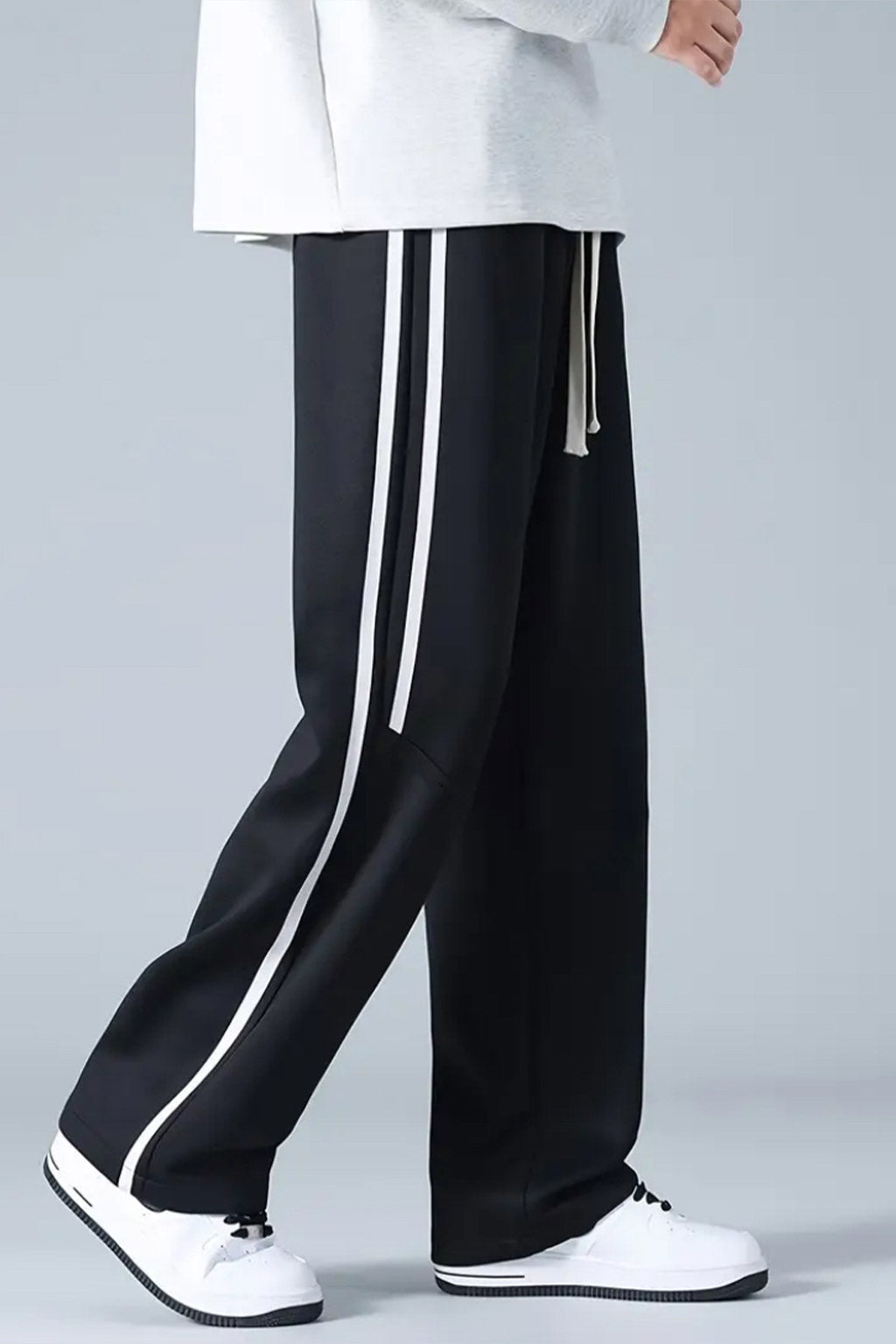 Stripe SweatPants - Black