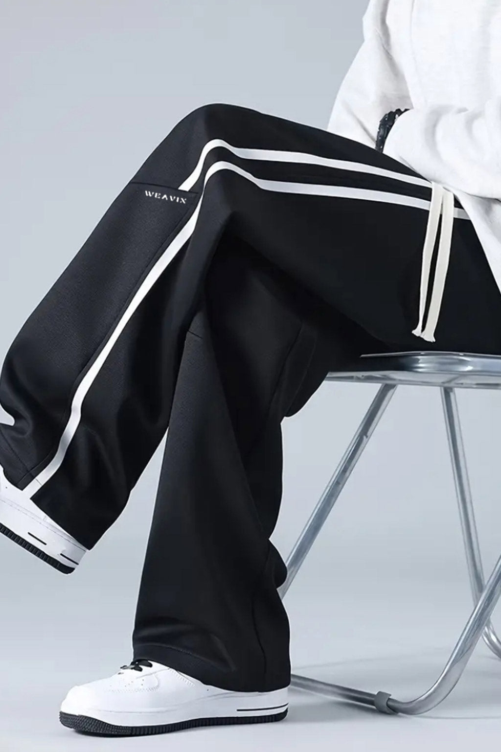 Stripe SweatPants - Black